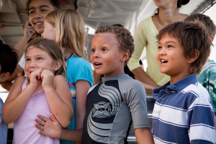 Smalls kids looking excited on ecology tour